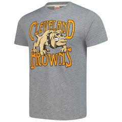Cleveland Browns Homage Unisex Tri-Blend Dawg Pound XL Bone Collar T-Shirt - Gray outlet