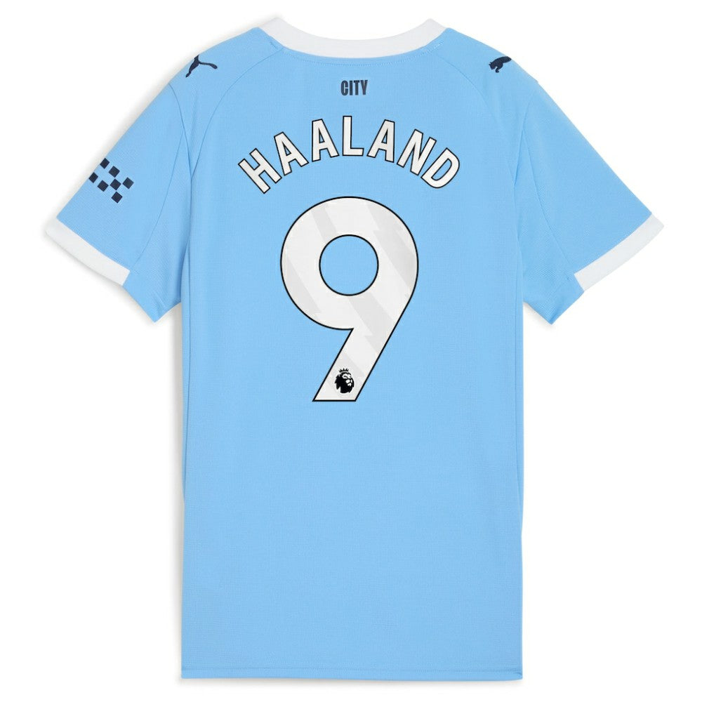 Erling Haaland Manchester City Women's 2025/26 Home Replica Player Jersey - Sky Blue cheap
