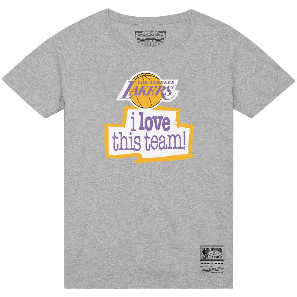 Los Angeles Lakers I Love This Team T-Shirt - Heather Gray sale