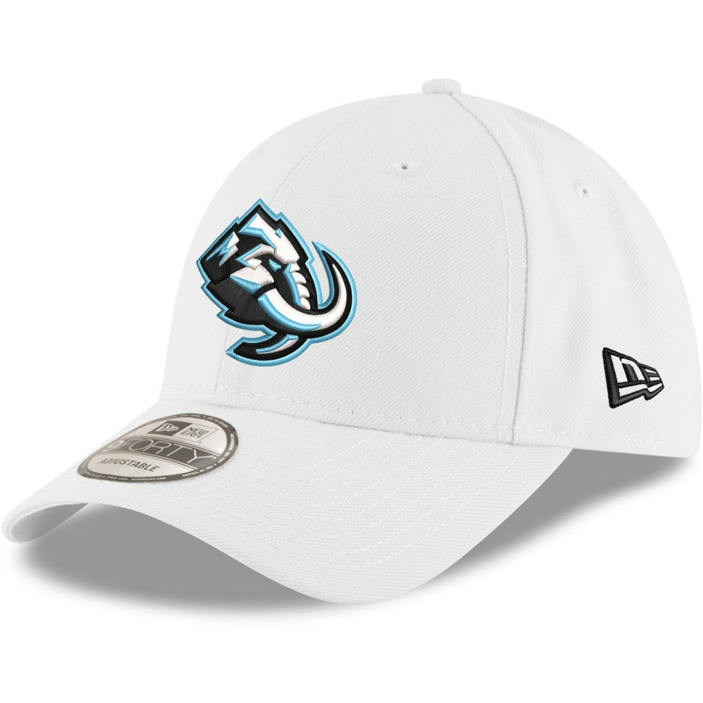 Utah Mammoth New Era 9FORTY Adjustable Hat - White Hats