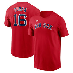 Jarren Duran Boston Red Sox Fuse Name & Number T-Shirt Red
