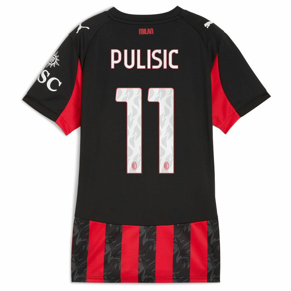 Christian Pulisic AC Milan Women's 2025/26 Home Replica Player Jersey - Red outlet