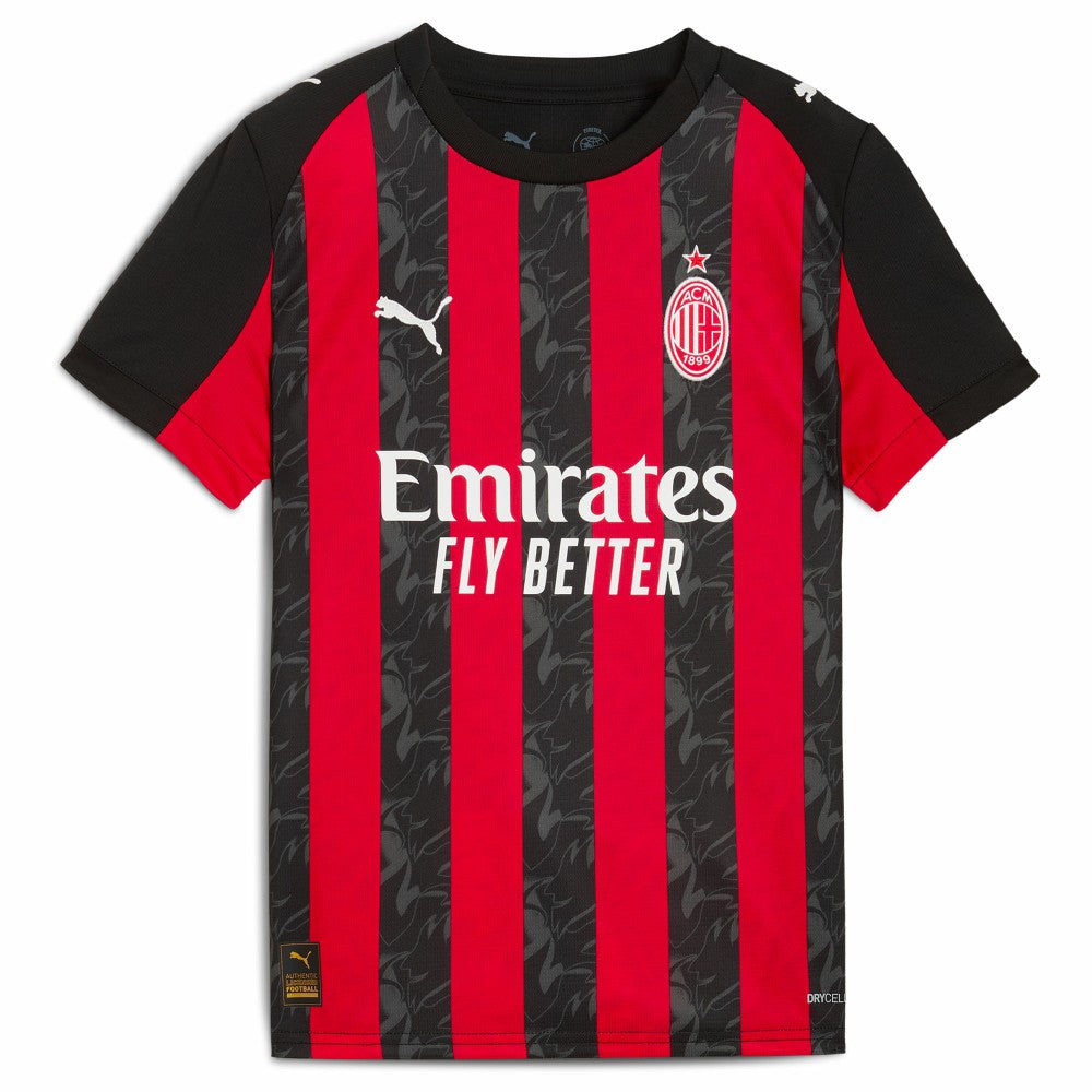 Christian Pulisic AC Milan Youth 2025/26 Home Replica Player Jersey - Red for sale