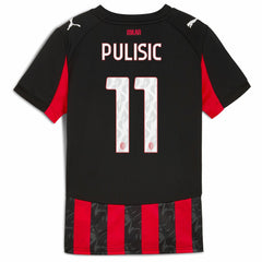Christian Pulisic AC Milan Youth 2025/26 Home Replica Player Jersey - Red for sale