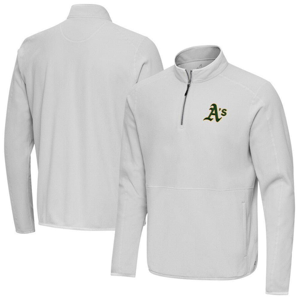 Athletics Antigua Step Up Quarter-Zip Pullover Gray