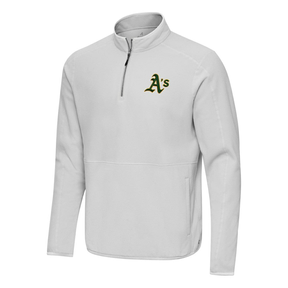 Athletics Antigua Step Up Quarter-Zip Pullover Gray