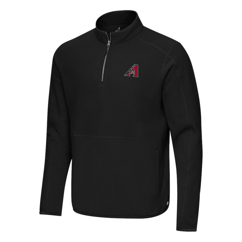 Arizona Diamondbacks Antigua Step Up Quarter-Zip Pullover Black