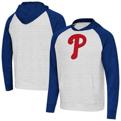 Philadelphia Phillies Antigua Urgent Pullover Hoodie Royal/Gray