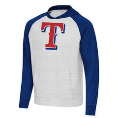 Texas Rangers Antigua Urgent Pullover Hoodie Royal/Gray