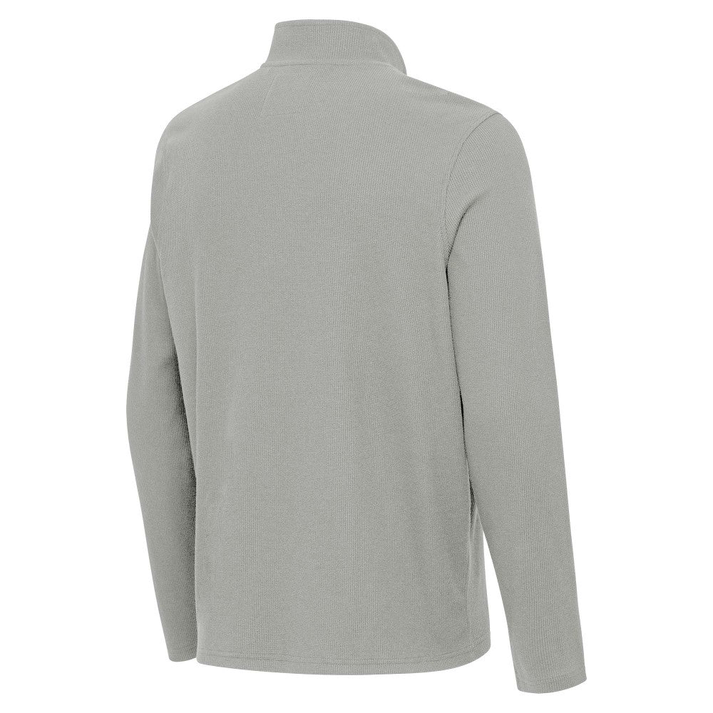 Kansas City Royals Antigua Sync Tri-Blend Quarter-Zip Pullover Heather Gray