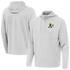 Athletics Antigua Connected Quarter-Zip Pullover Hoodie Gray