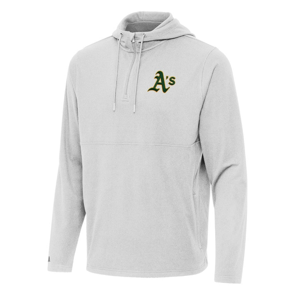 Athletics Antigua Connected Quarter-Zip Pullover Hoodie Gray