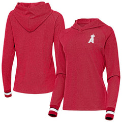 Los Angeles Angels Antigua Women's Trek Pullover Hoodie Red