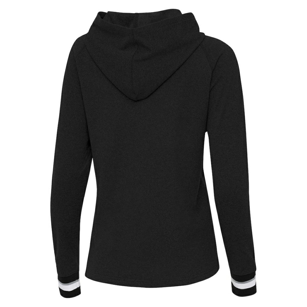 Colorado Rockies Antigua Women's Trek Pullover Hoodie Black