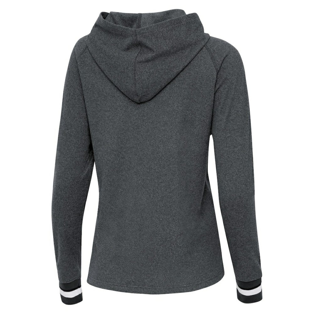 Athletics Antigua Women's Trek Pullover Hoodie Heather Charcoal