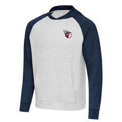 Cleveland Guardians Antigua Urgent Pullover Hoodie Heather Navy/Gray