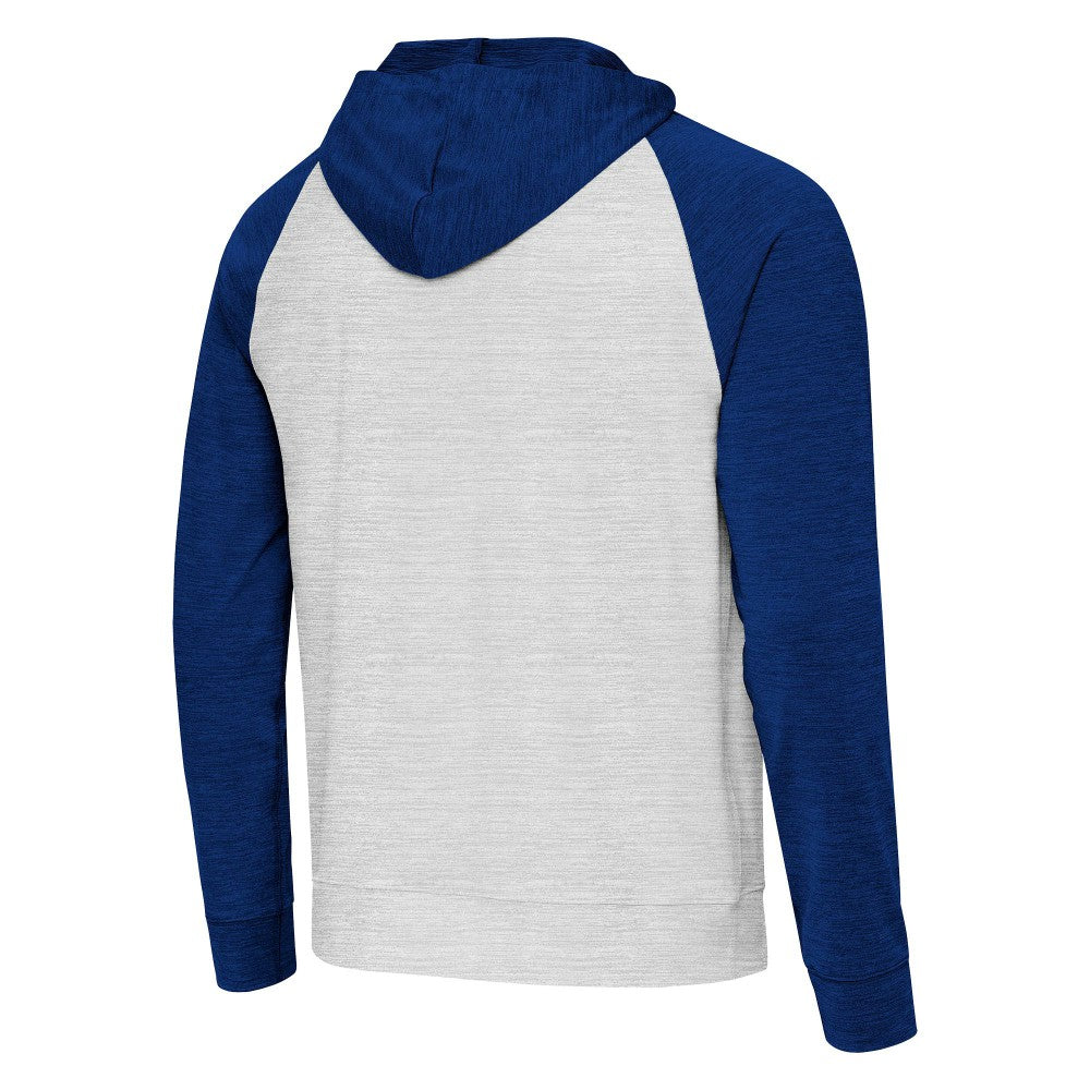 Kansas City Royals Antigua Urgent Pullover Hoodie Royal/Gray