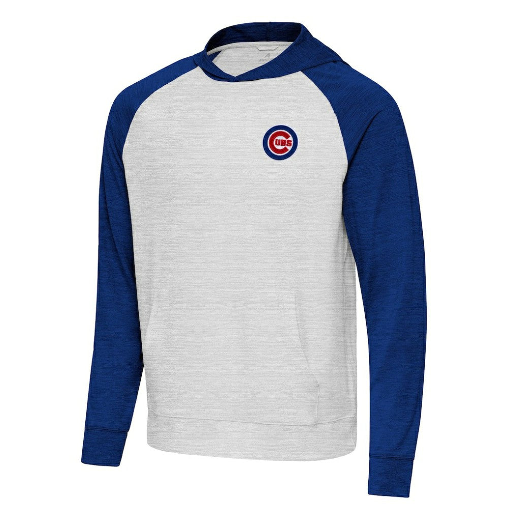 Chicago Cubs Antigua Urgent Pullover Hoodie Royal/Gray