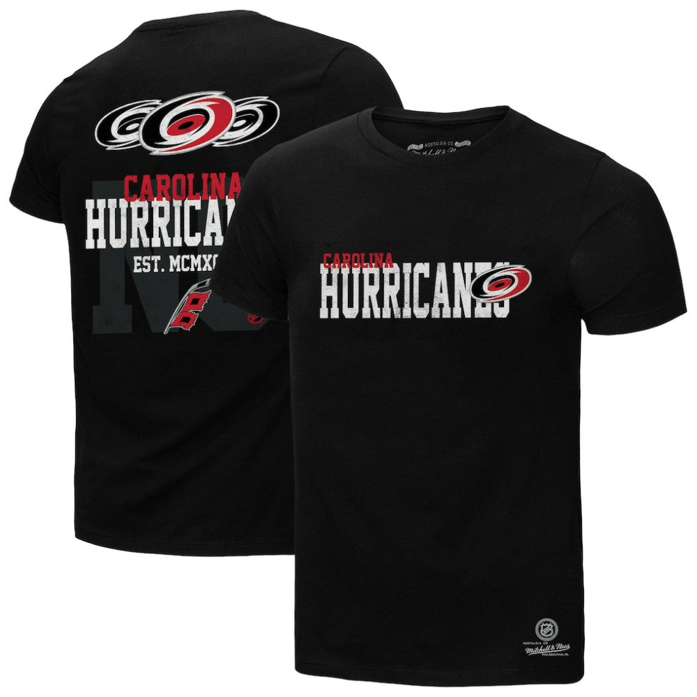 Carolina Hurricanes Mitchell & Ness Home T-Shirt - Black T-shirts