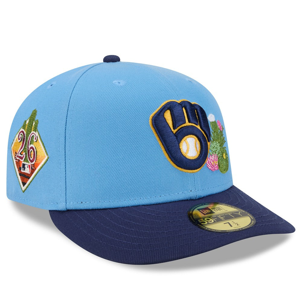 Milwaukee Brewers 2026 Spring Training 59FIFTY Fitted Hat Light Blue/Navy