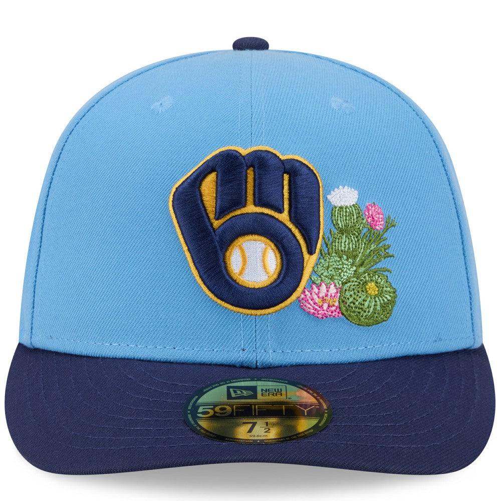 Milwaukee Brewers 2026 Spring Training 59FIFTY Fitted Hat Light Blue/Navy