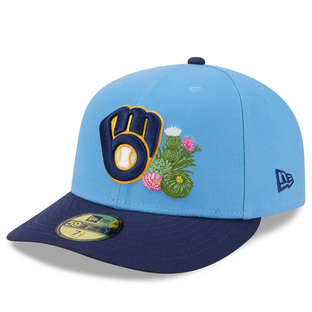 Milwaukee Brewers 2026 Spring Training 59FIFTY Fitted Hat Light Blue/Navy