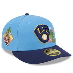 Milwaukee Brewers 2026 Spring Training Low Profile 59FIFTY Fitted Hat Light Blue/Navy