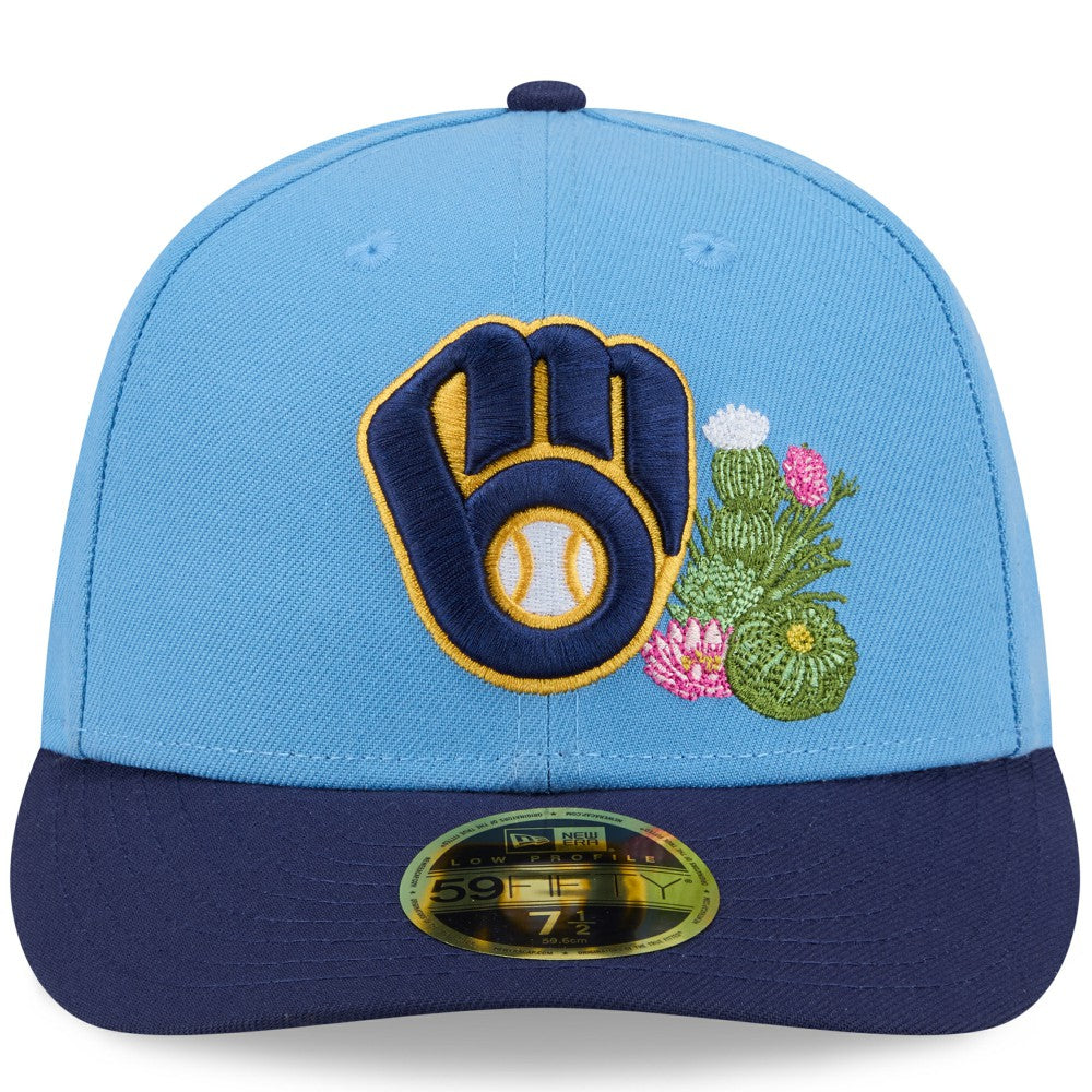 Milwaukee Brewers 2026 Spring Training Low Profile 59FIFTY Fitted Hat Light Blue/Navy