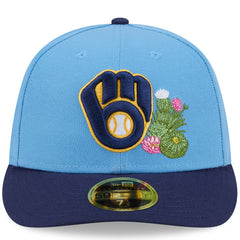 Milwaukee Brewers 2026 Spring Training Low Profile 59FIFTY Fitted Hat Light Blue/Navy