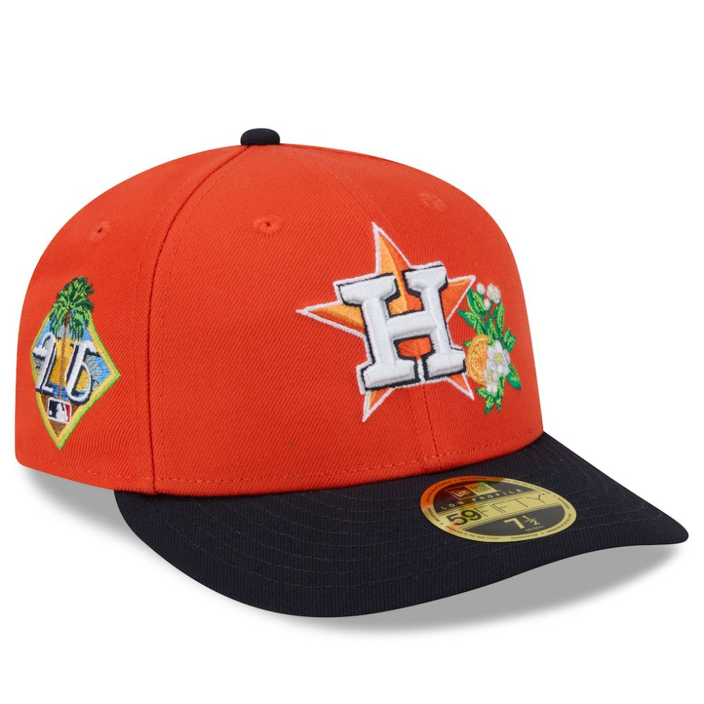 Houston Astros 2026 Spring Training Low Profile 59FIFTY Fitted Hat Orange/Navy