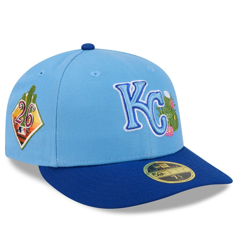 Kansas City Royals 2026 Spring Training Low Profile 59FIFTY Fitted Hat Light Blue/Royal