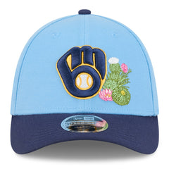Milwaukee Brewers 2026 Spring Training M-Crown 39THIRTY Flex Hat Light Blue/Navy