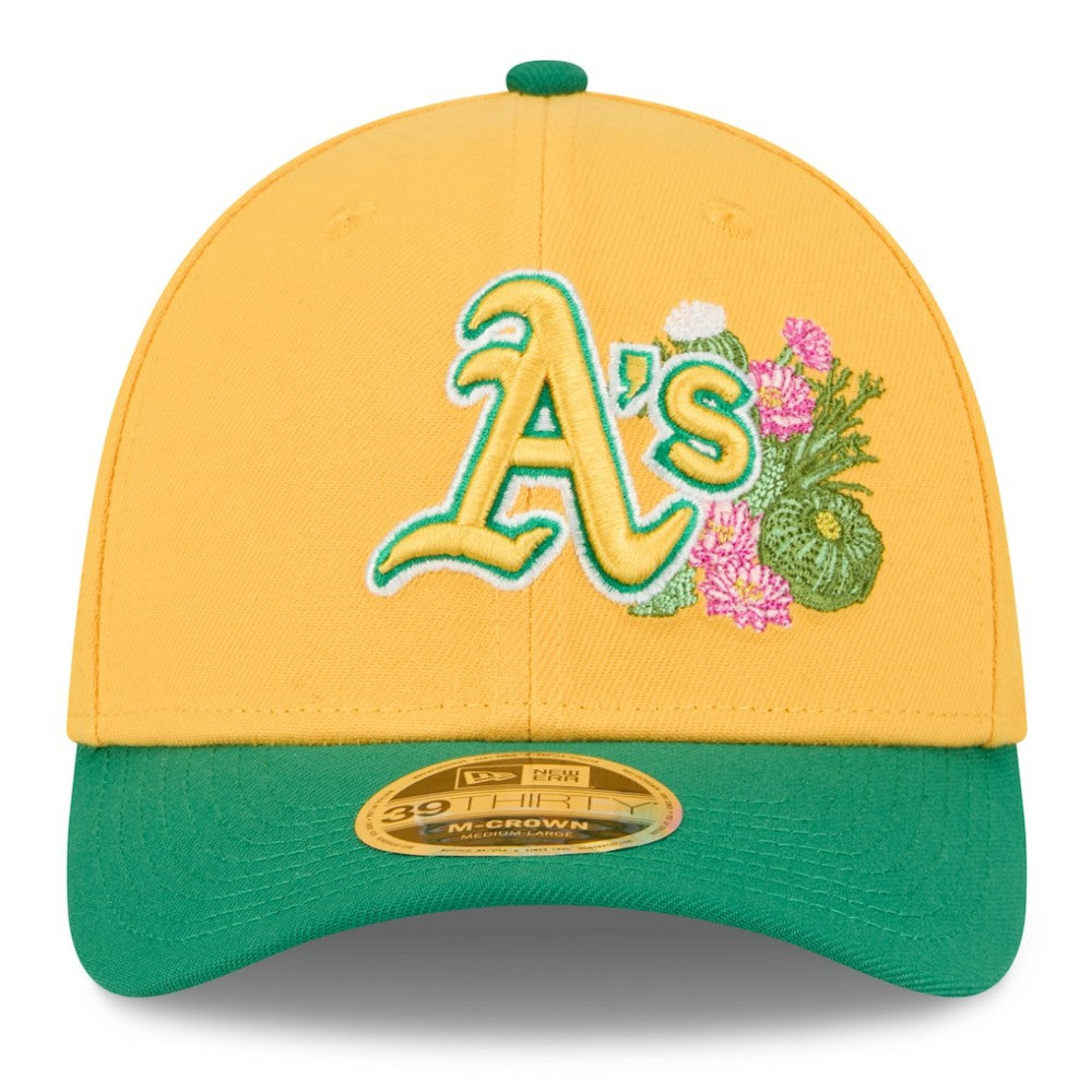 Athletics 2026 Spring Training M-Crown 39THIRTY Flex Hat Gold/Green
