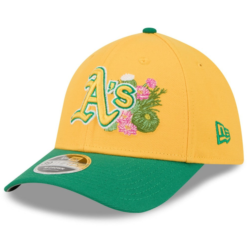 Athletics 2026 Spring Training M-Crown 39THIRTY Flex Hat Gold/Green