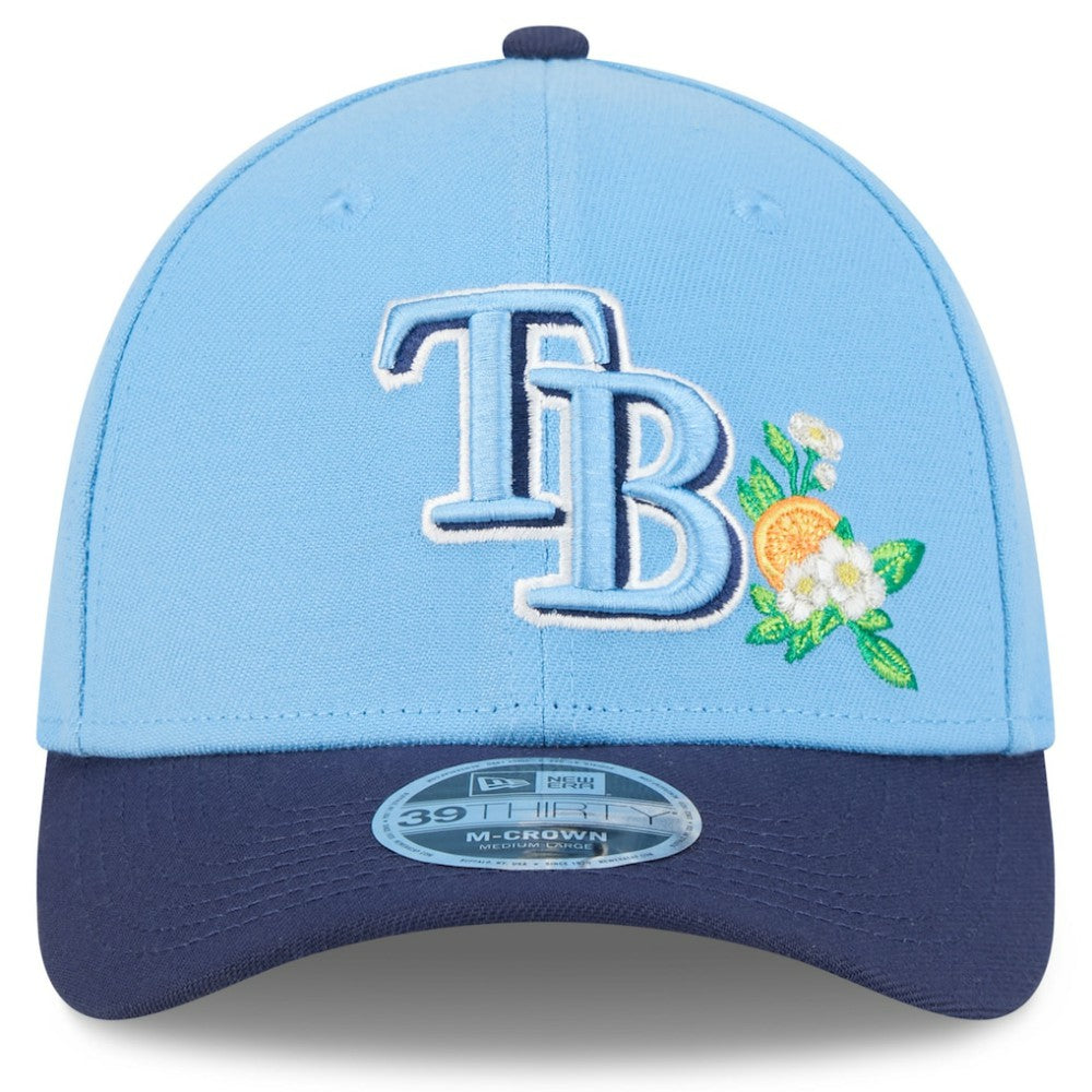Tampa Bay Rays 2026 Spring Training M-Crown 39THIRTY Flex Hat Light Blue/Navy