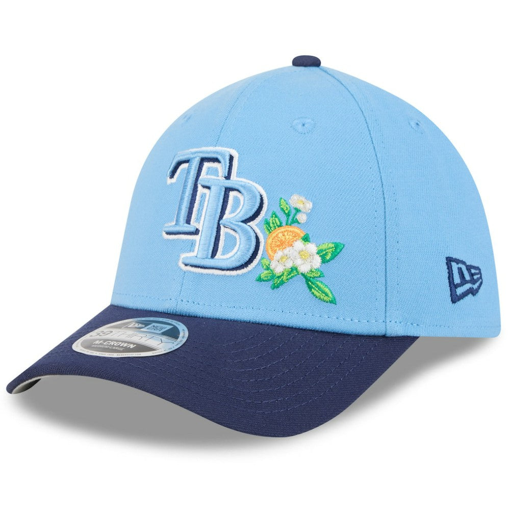 Tampa Bay Rays 2026 Spring Training M-Crown 39THIRTY Flex Hat Light Blue/Navy