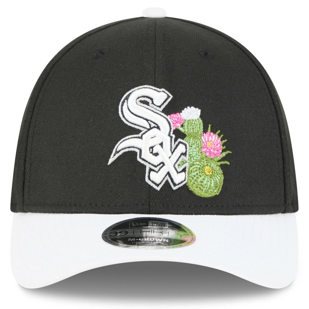 Chicago White Sox 2026 Spring Training M-Crown 39THIRTY Flex Hat Black/White