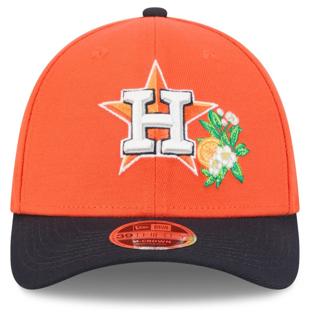 Houston Astros 2026 Spring Training M-Crown 39THIRTY Flex Hat Orange/Navy