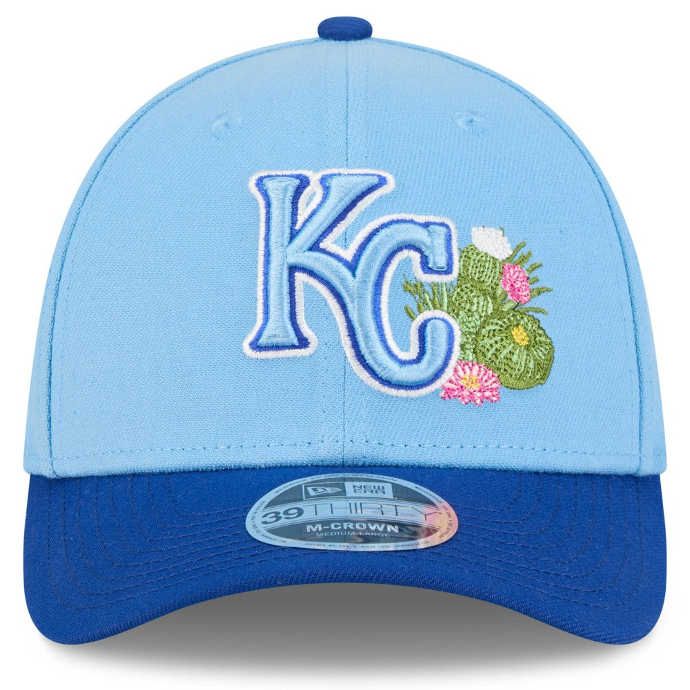 Kansas City Royals 2026 Spring Training M-Crown 39THIRTY Flex Hat Light Blue/Royal