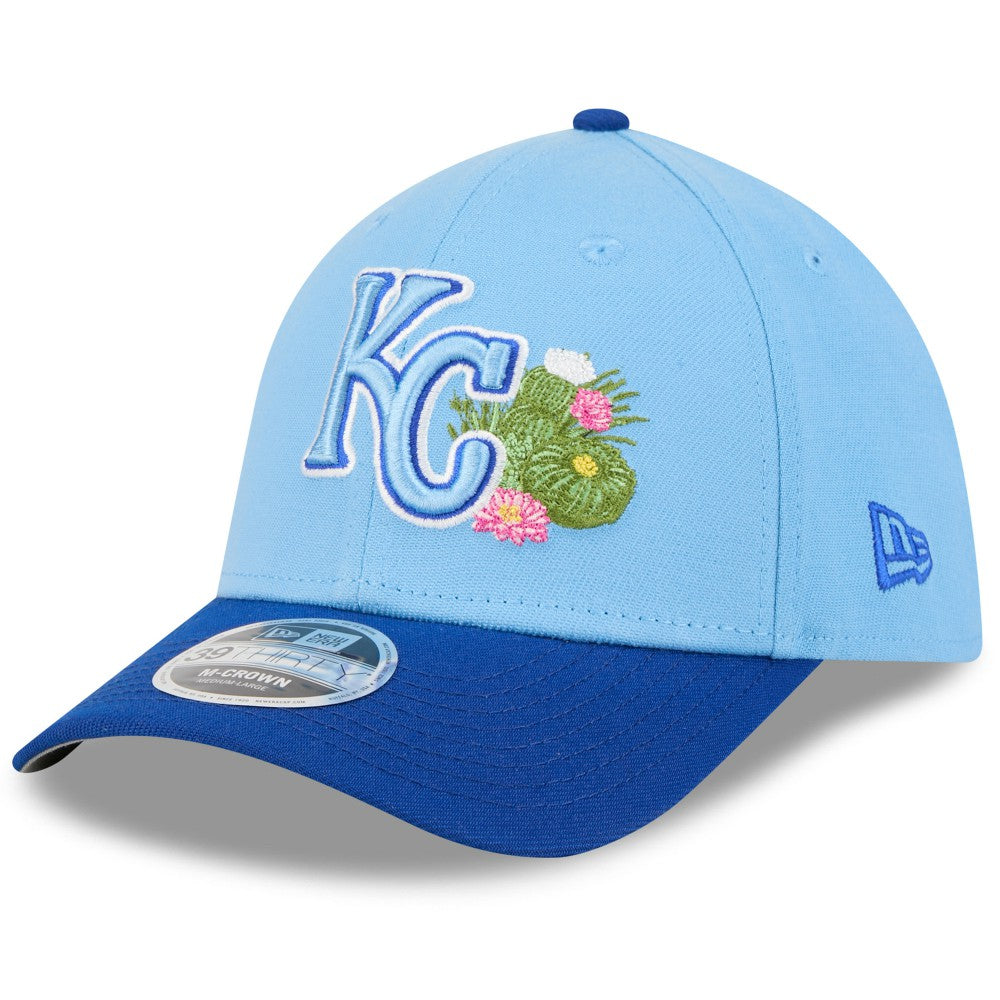 Kansas City Royals 2026 Spring Training M-Crown 39THIRTY Flex Hat Light Blue/Royal