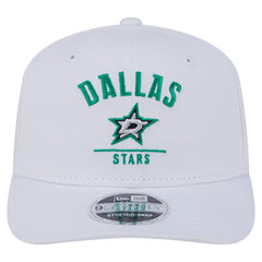 Dallas Stars New Era Team Lockup Basic 9SEVENTY Adjustable Hat - White Hats