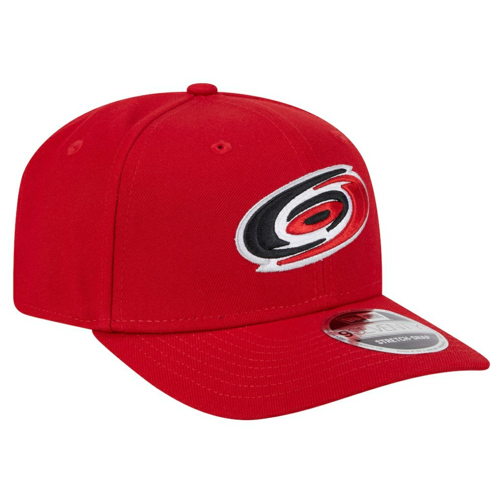 Carolina Hurricanes New Era Logo Basic 9SEVENTY Adjustable Hat - Red Hats