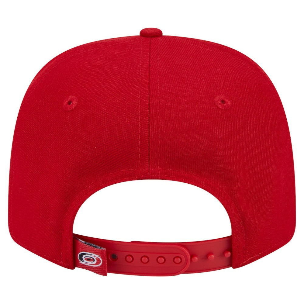 Carolina Hurricanes New Era Logo Basic 9SEVENTY Adjustable Hat - Red Hats