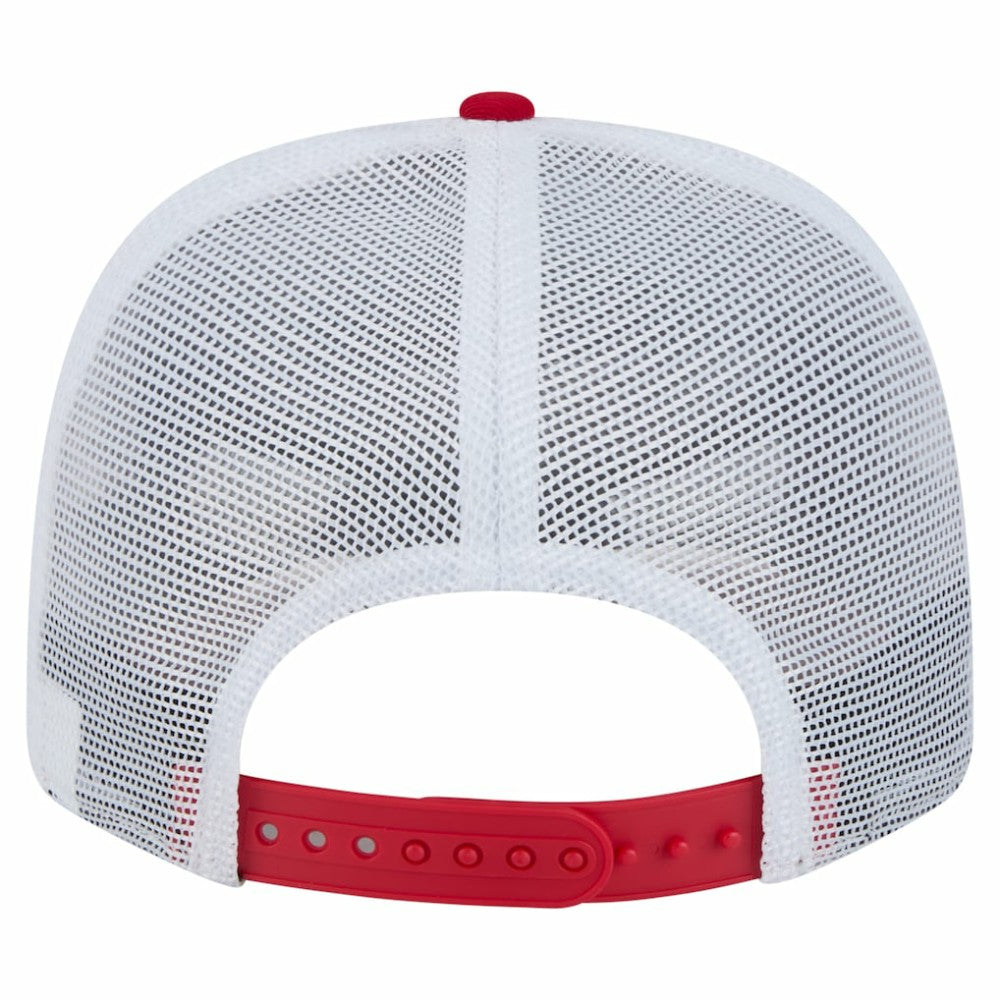 Carolina Hurricanes New Era Team Patch Basic 9SEVENTY Adjustable Trucker Hat - Red/White Hats