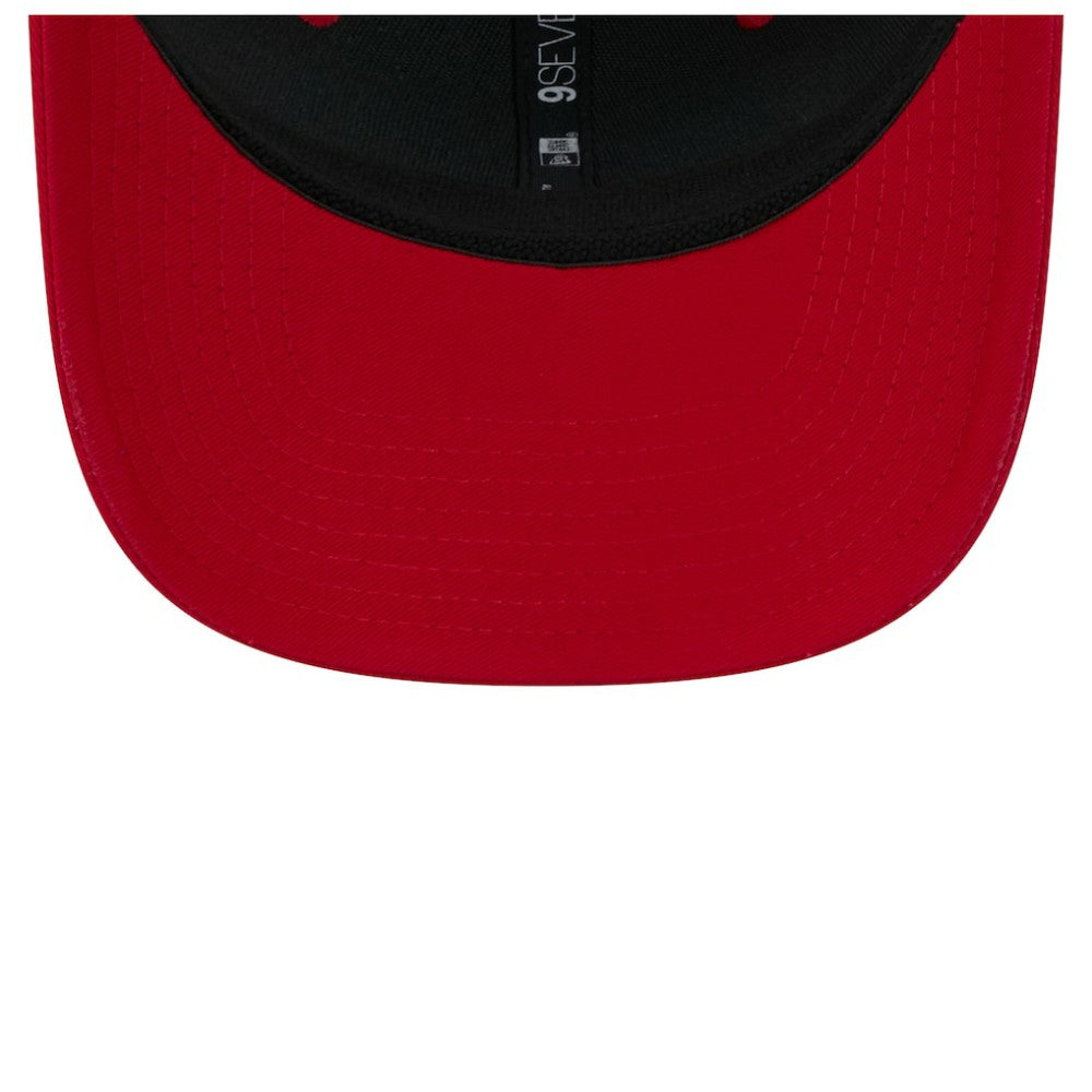 Carolina Hurricanes New Era Team Patch Basic 9SEVENTY Adjustable Trucker Hat - Red/White Hats