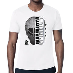 Utah Mammoth Starter Half Helmet T-Shirt - White T-shirts