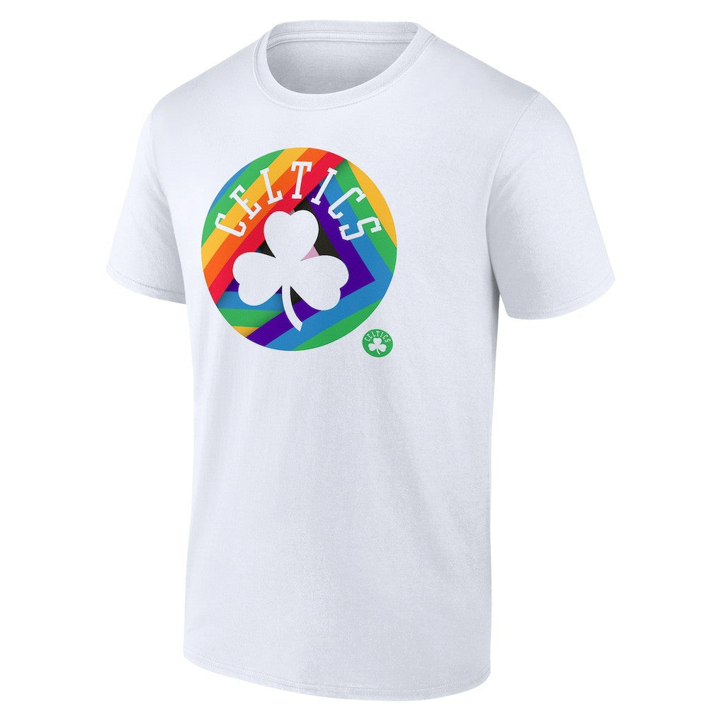Boston Celtics Team Logo Pride T-Shirt - White outlet