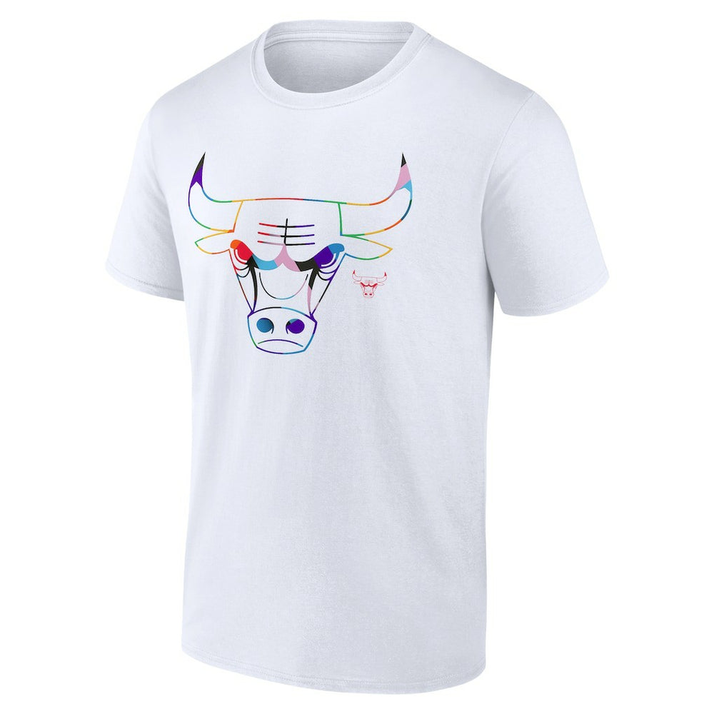 Chicago Bulls Team Logo Pride T-Shirt sale - White on sale