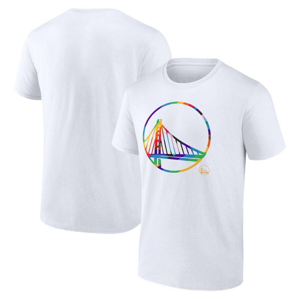 Golden State Warriors Team Logo Pride T-Shirt sale - White discount