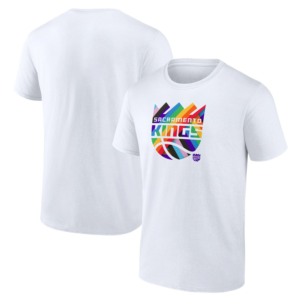 Sacramento Kings Team Logo Pride T-Shirt - White discount
